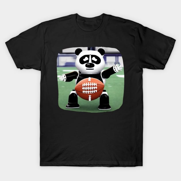 Robotic Panda NFL - Adorable Panda - Kawaii Panda T-Shirt by Suga Collection